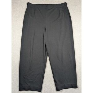 Eileen Fisher Women Pants 3X Straight Knit Pull On Relax High Rise Stretch‎